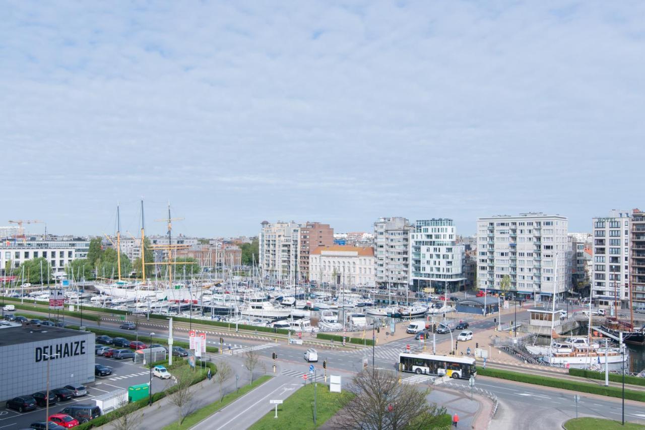 אוסטנדה Zongericht Appartement Met Zicht Op De Jachthaven מראה חיצוני תמונה